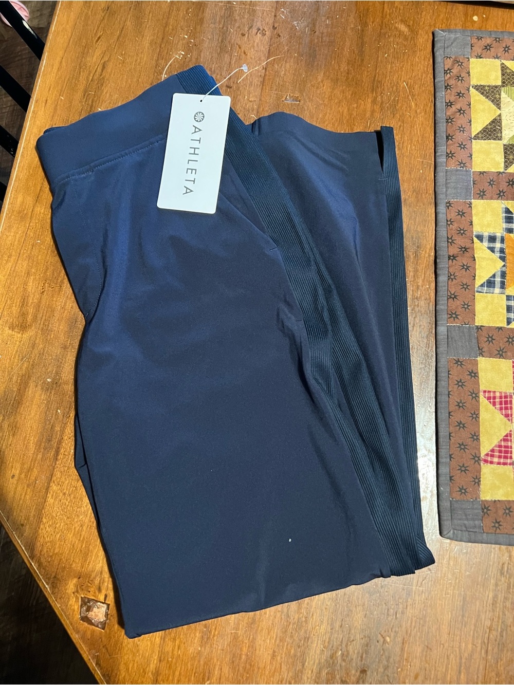 Athleta NWT Brooklyn navy pants ankle mid rise